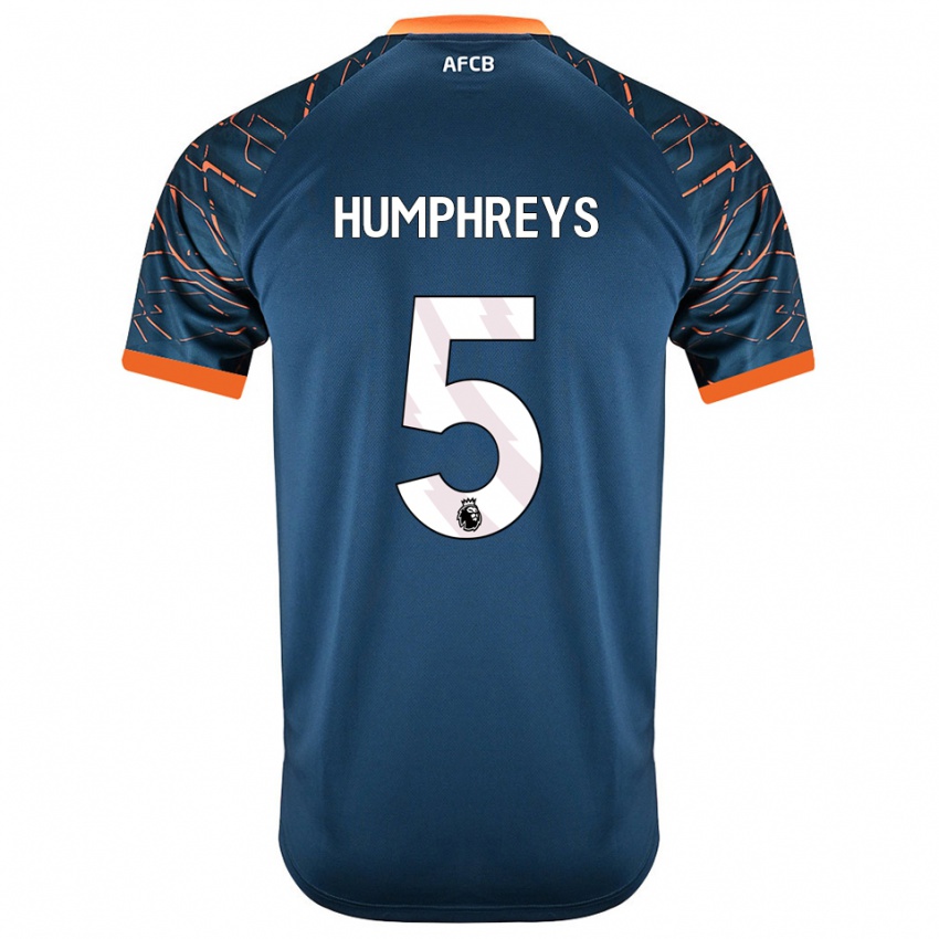 נשים Holly Humphreys #5 כחול צפחה כהה חולצת שוער 2025/26 חולצה קצרה