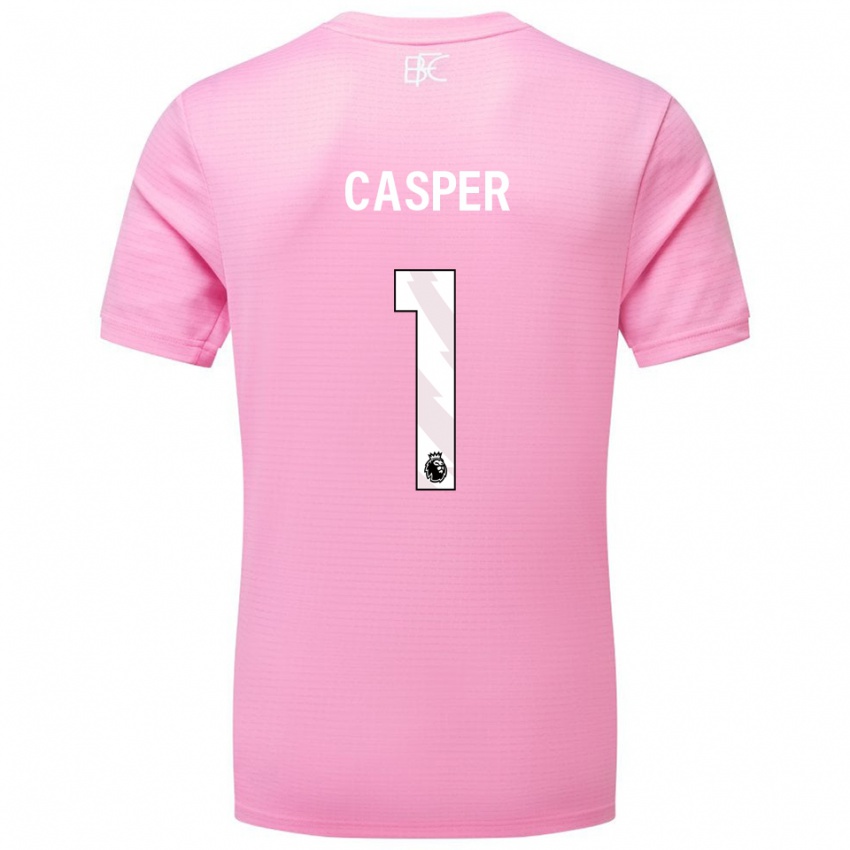 נשים צ׳ארלי קספר #1 ורוד לבן חולצת שוער 2025/26 חולצה קצרה