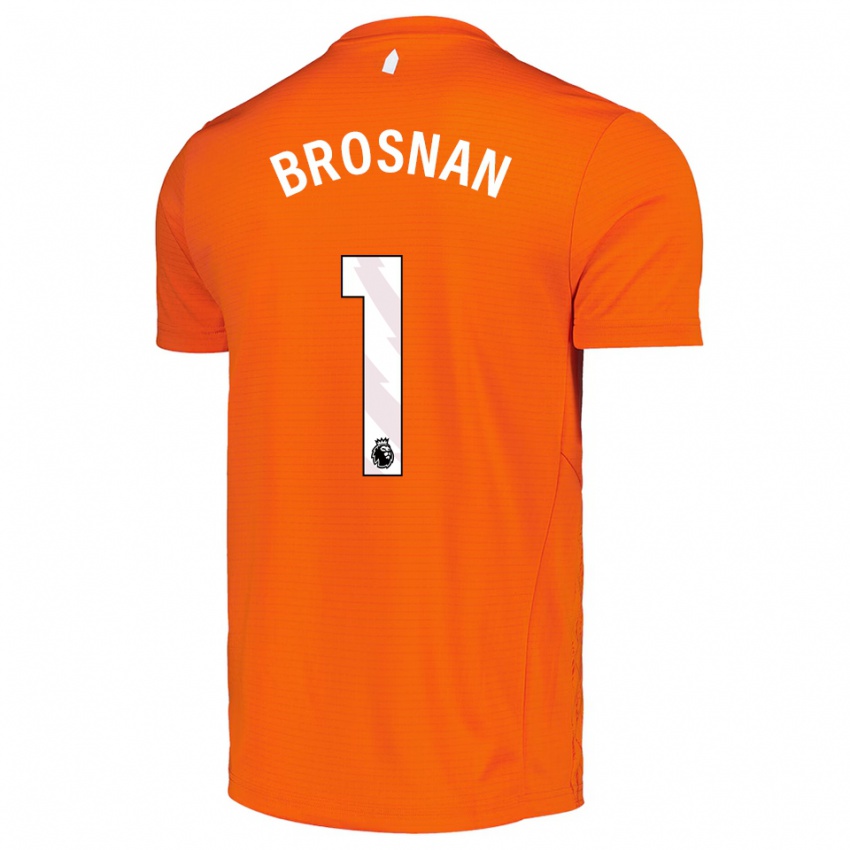 נשים קורטני ברוסנן #1 כתום שחור חולצת שוער 2025/26 חולצה קצרה