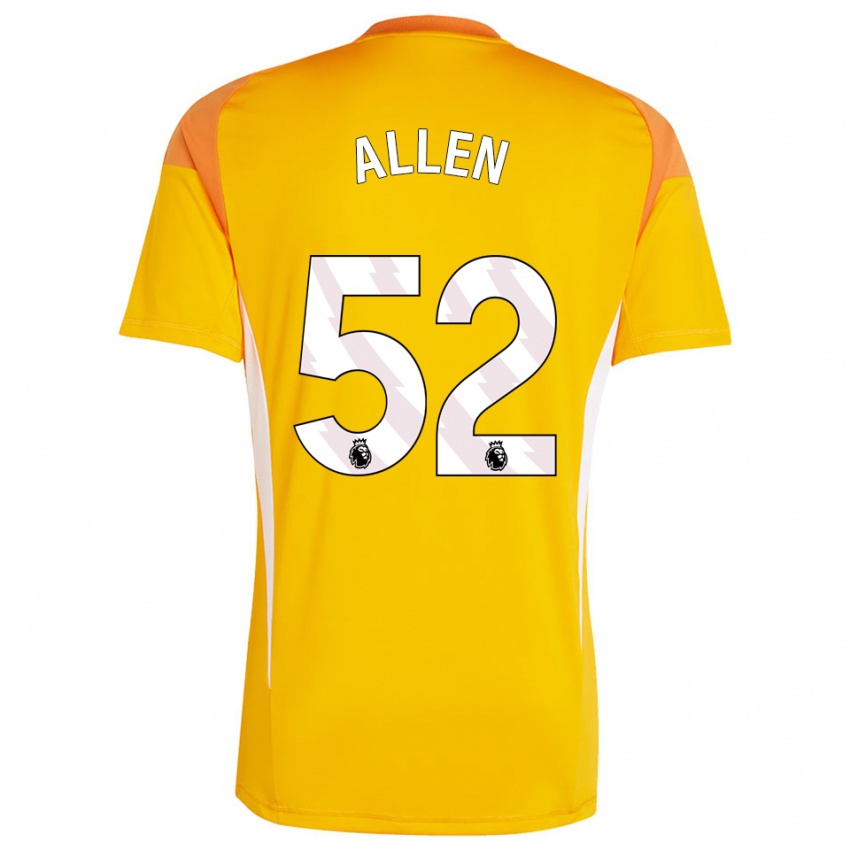 נשים Michael Allen #52 כתום לבן חולצת שוער 2025/26 חולצה קצרה