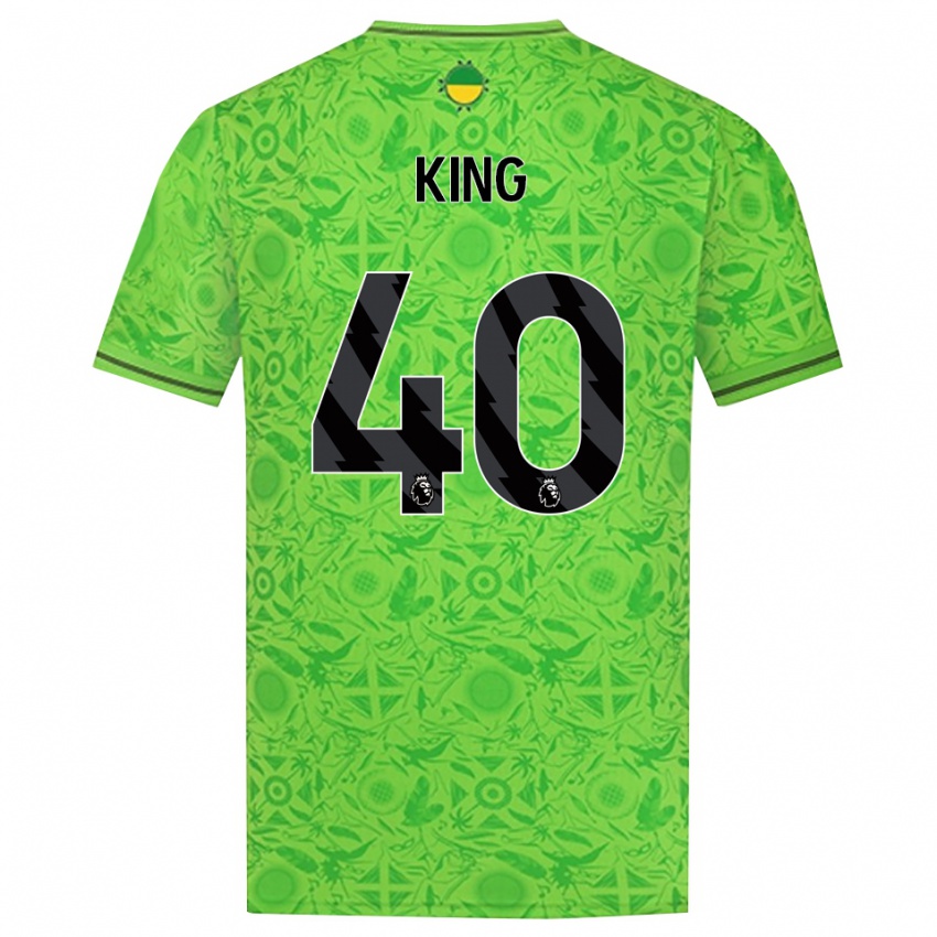 נשים טום קינג #40 ירוק שחור חולצת שוער 2025/26 חולצה קצרה