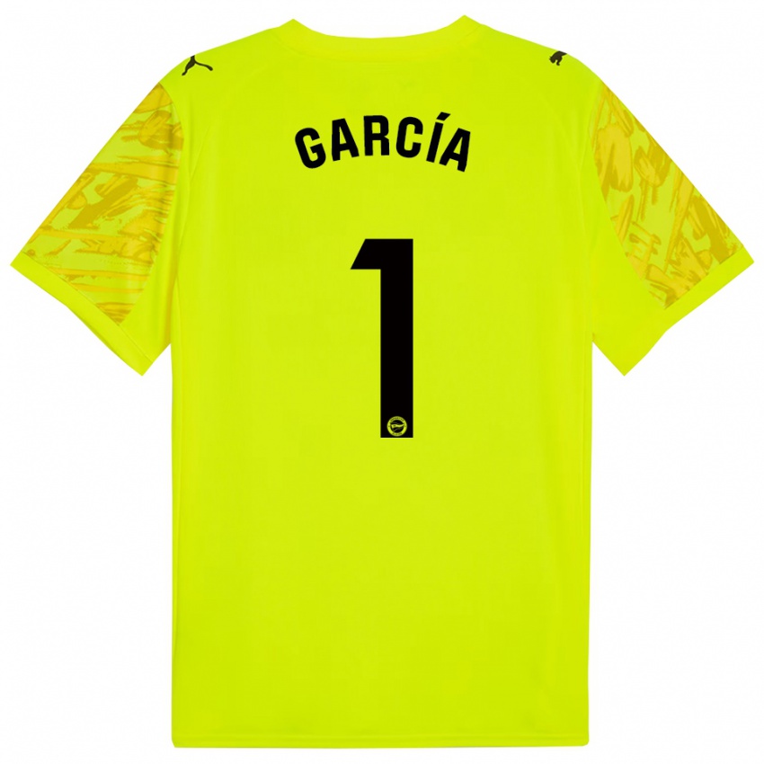 נשים גאסקה גרסיה ואסקס #1 צהוב שחור חולצת שוער 2025/26 חולצה קצרה