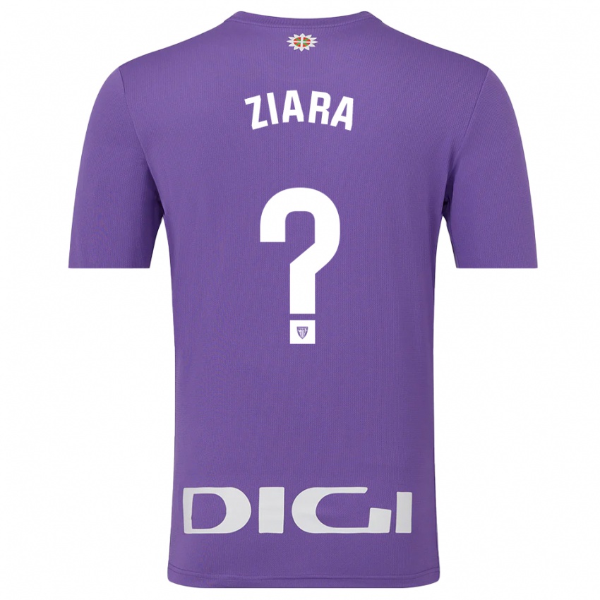 נשים זיארה וגה אוריברי #0 סגול לבן חולצת שוער 2025/26 חולצה קצרה