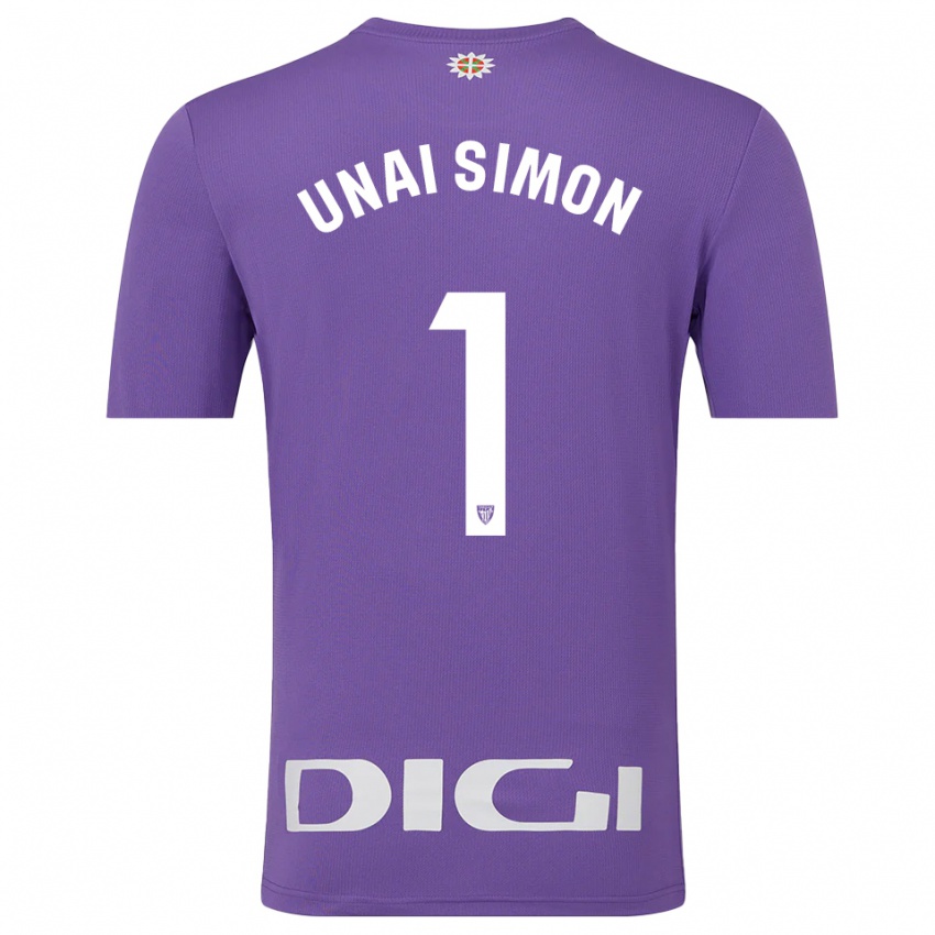 נשים אונאי סימון #1 סגול לבן חולצת שוער 2025/26 חולצה קצרה