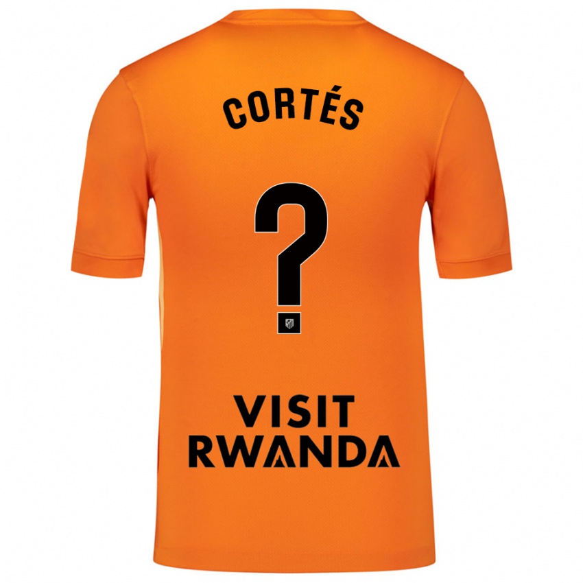 נשים Lucas Cortés #0 כתום שחור חולצת שוער 2025/26 חולצה קצרה