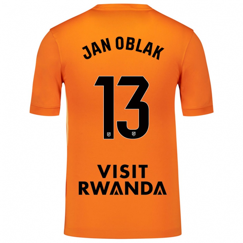 נשים יאן אובלק #13 כתום שחור חולצת שוער 2025/26 חולצה קצרה