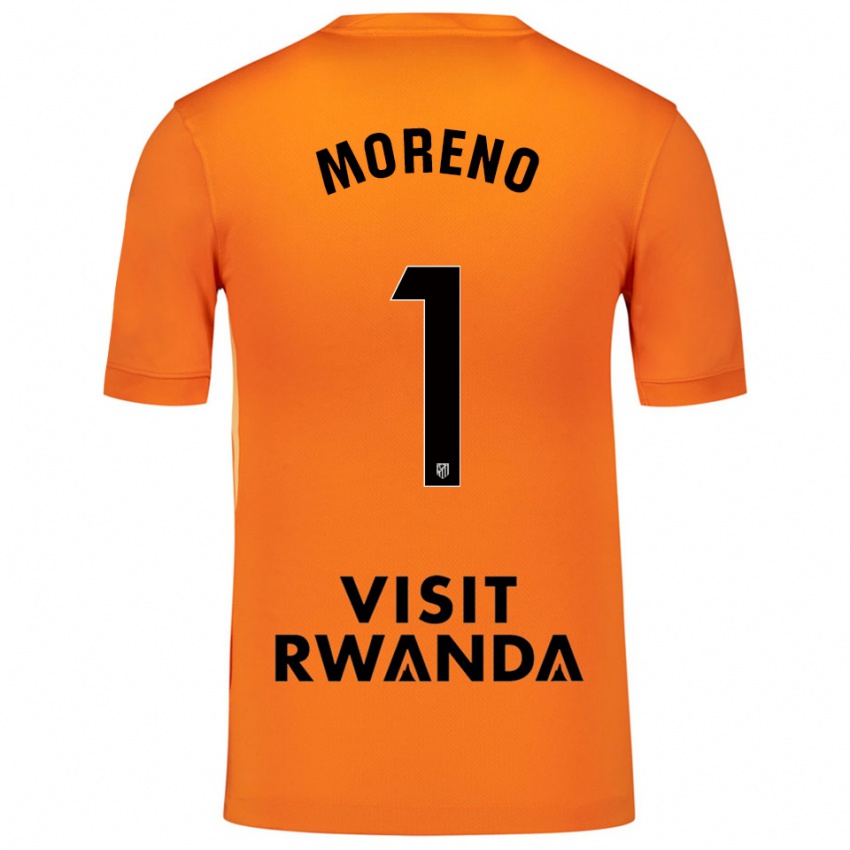 נשים Álvaro Moreno #1 כתום שחור חולצת שוער 2025/26 חולצה קצרה