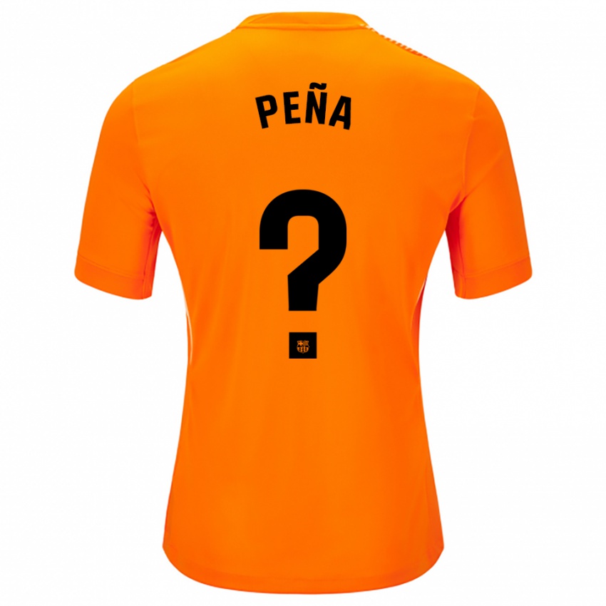 נשים Pablo Peña #0 כתום שחור חולצת שוער 2025/26 חולצה קצרה