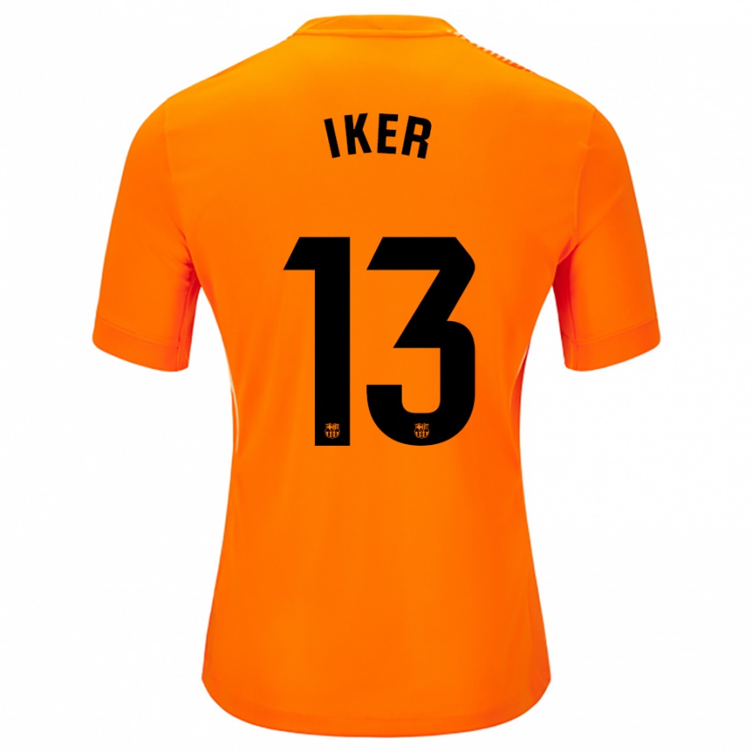 נשים איקר רודריגס מדינה #13 כתום שחור חולצת שוער 2025/26 חולצה קצרה