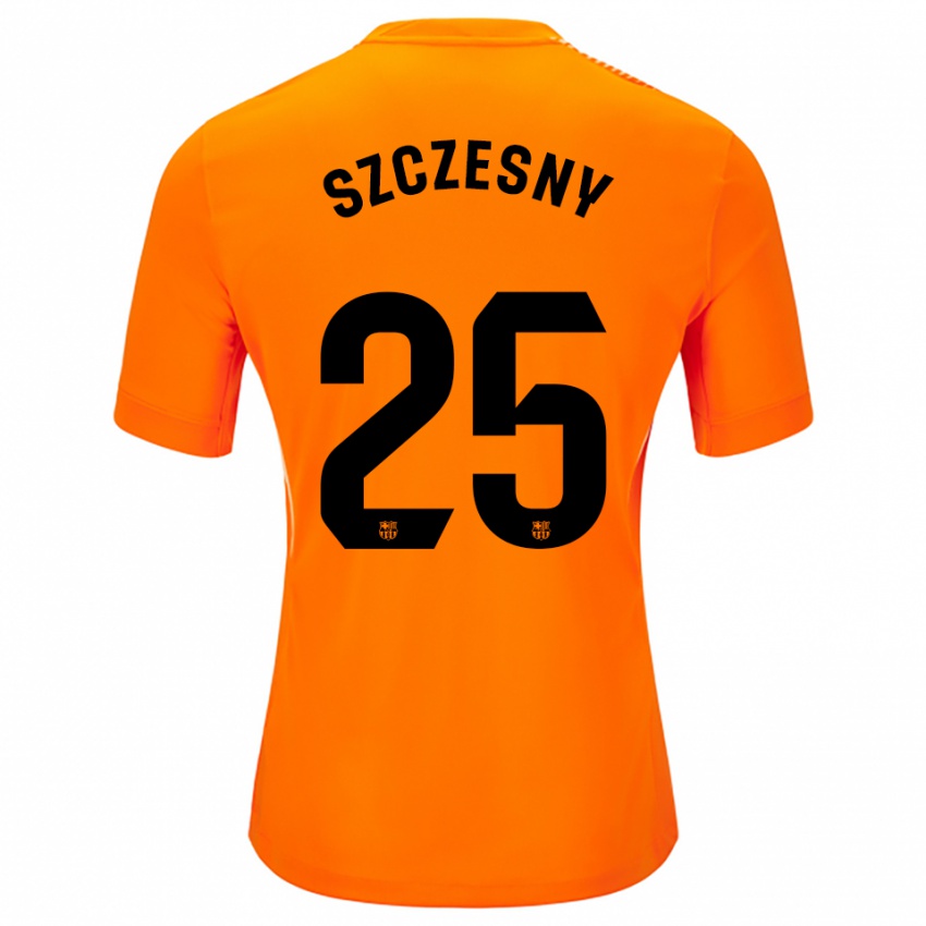 נשים וויצ'ך שצ'נסני #25 כתום שחור חולצת שוער 2025/26 חולצה קצרה