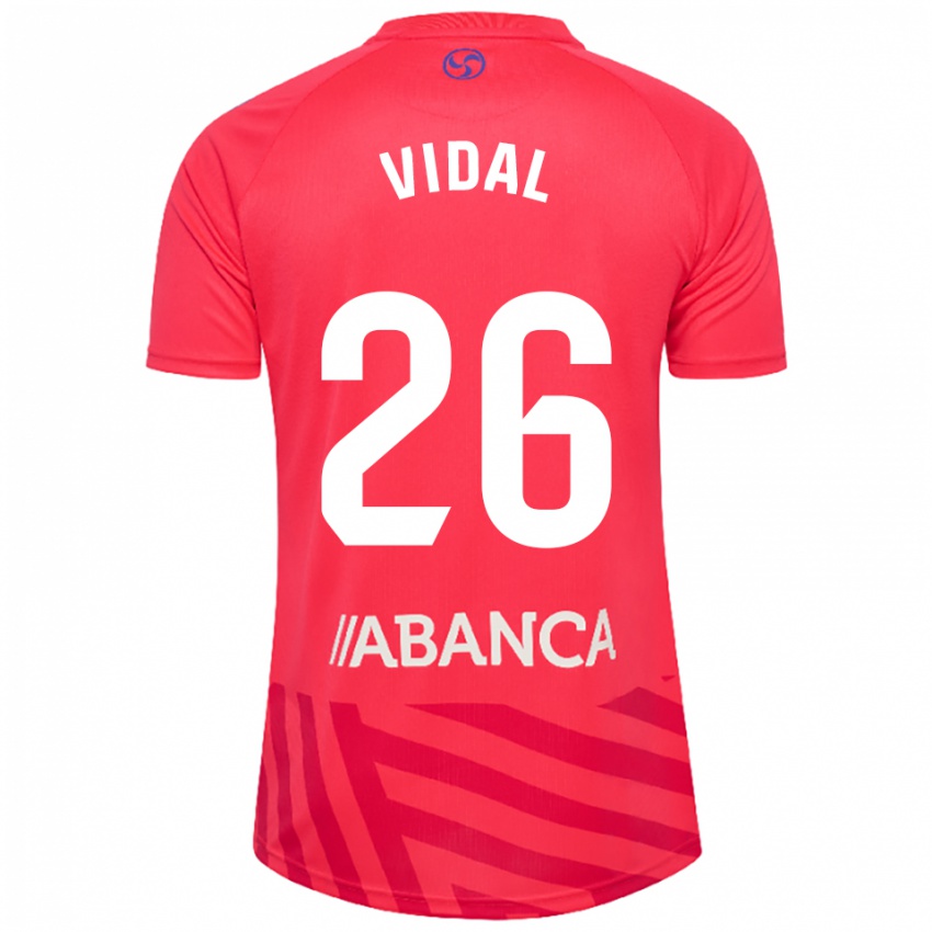 נשים מארק וידאל #26 אדום לבן חולצת שוער 2025/26 חולצה קצרה