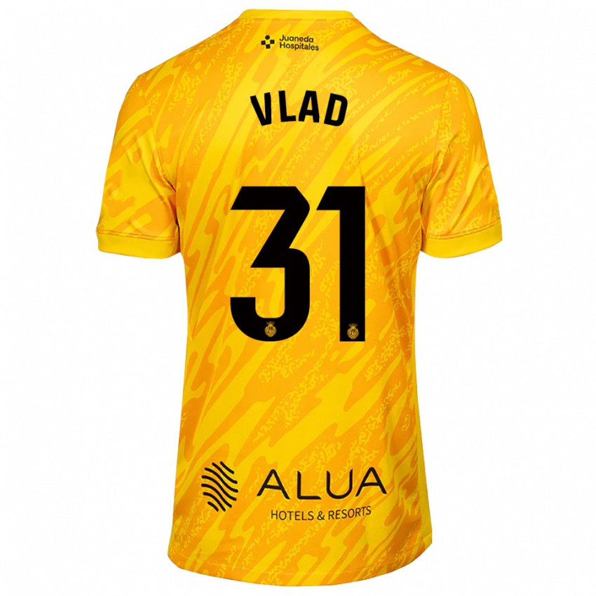 נשים Rares Vlad #31 כתום שחור חולצת שוער 2025/26 חולצה קצרה