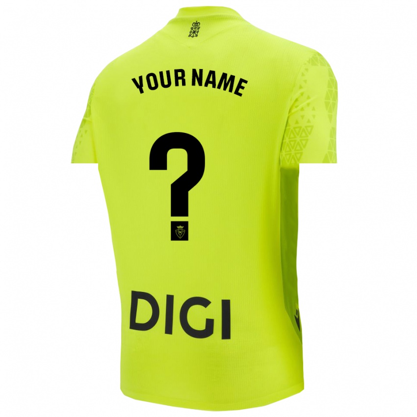 נשים אוססונה ירוק פלורסנט חולצת שוער 2025/26 חולצה קצרה