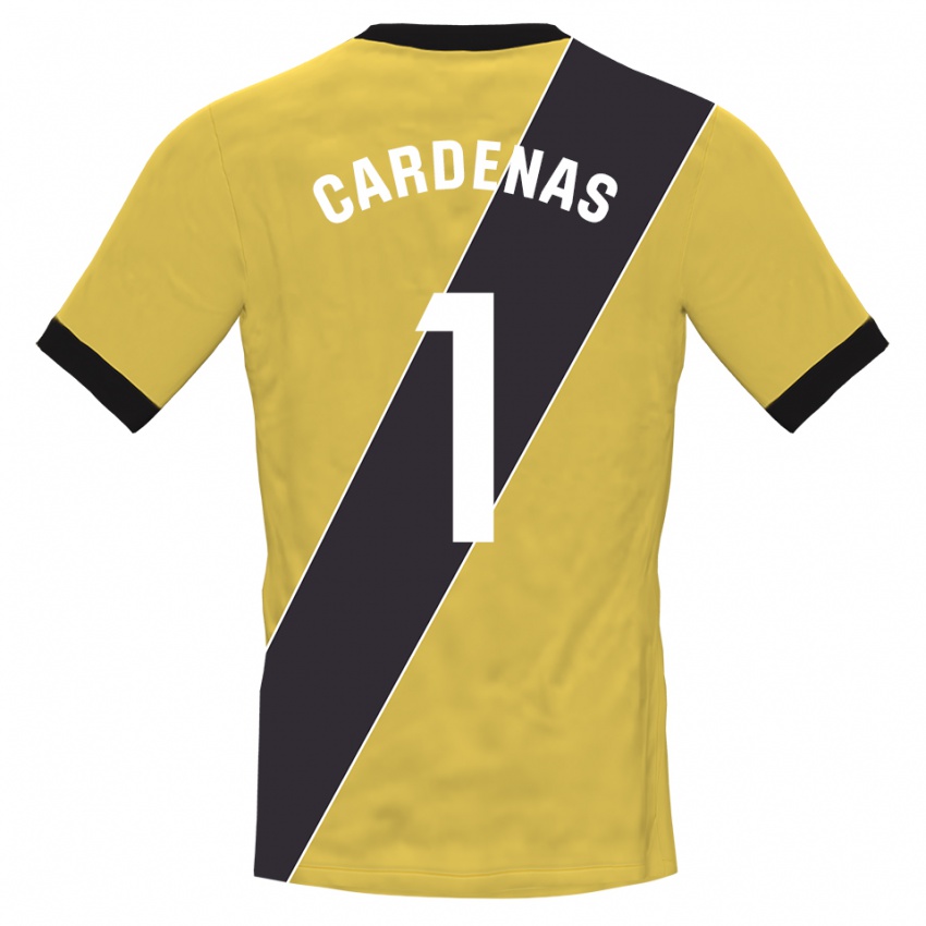 נשים דניאל קרדנס #1 צהוב שחור חולצת שוער 2025/26 חולצה קצרה