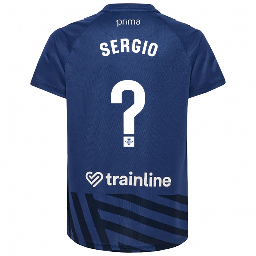 נשים Sergio Vázquez #0 כחול מלכותי לבן חולצת שוער 2025/26 חולצה קצרה