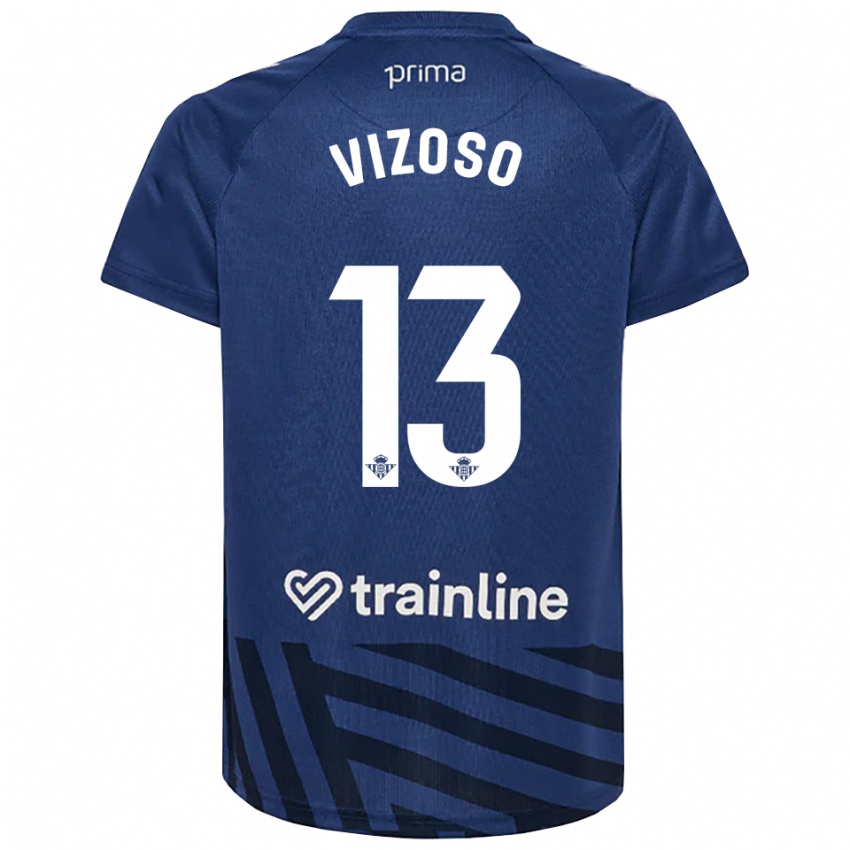 נשים פאולה ויזוסו פרייטו #13 כחול מלכותי לבן חולצת שוער 2025/26 חולצה קצרה