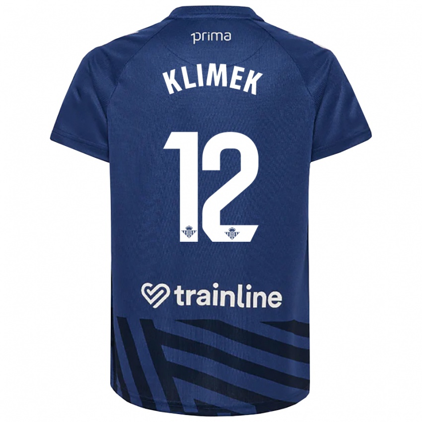 נשים Bruno Klimek #12 כחול מלכותי לבן חולצת שוער 2025/26 חולצה קצרה