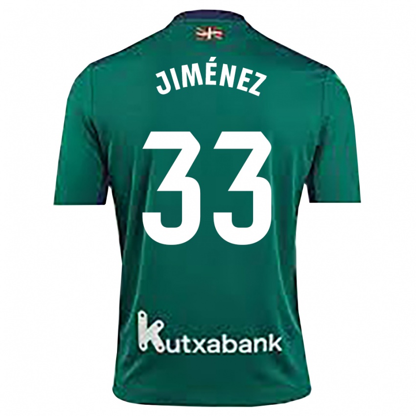 נשים Javier Jiménez #33 כחול נייבי ירוק חולצת שוער 2025/26 חולצה קצרה