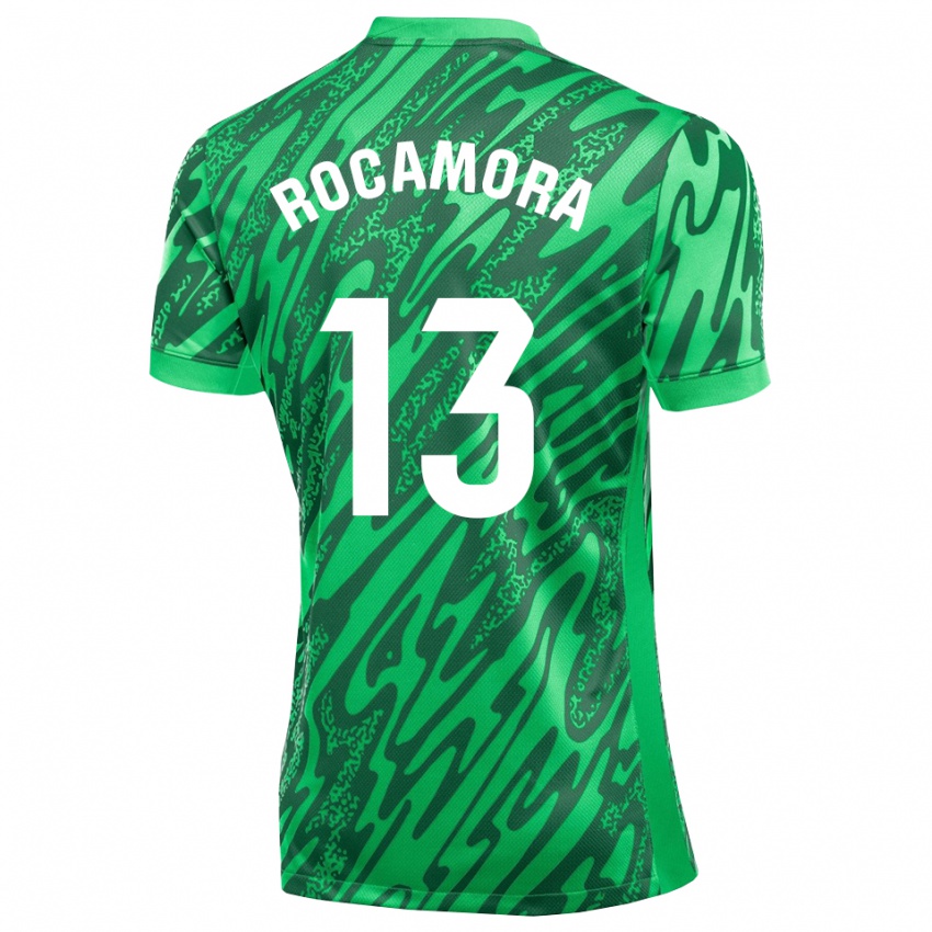 נשים María Rocamora Díaz #13 ירוק כהה לבן חולצת שוער 2025/26 חולצה קצרה