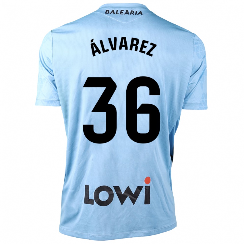 נשים Anna Álvarez #36 כחול בהיר שחור חולצת שוער 2025/26 חולצה קצרה