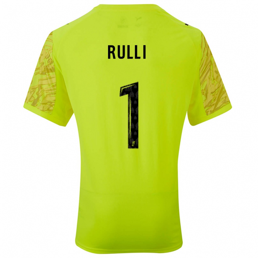 נשים חרונימו רולי #1 ירוק פלורסנט שחור חולצת שוער 2025/26 חולצה קצרה