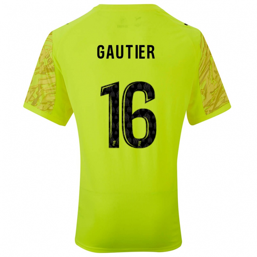 נשים Elisa Gautier #16 ירוק פלורסנט שחור חולצת שוער 2025/26 חולצה קצרה