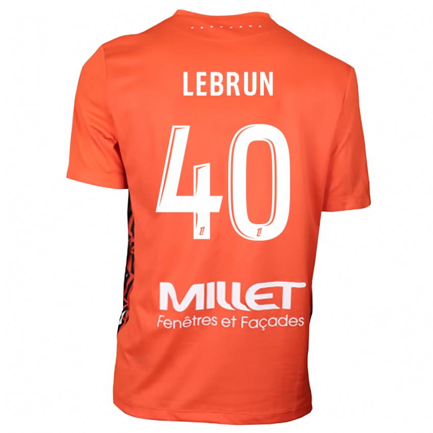 נשים Lisa Lebrun #40 כתום לבן חולצת שוער 2025/26 חולצה קצרה