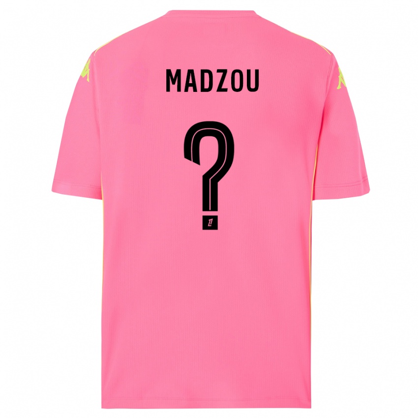 נשים Djibril Madzou #0 ורוד לוהט שחור חולצת שוער 2025/26 חולצה קצרה