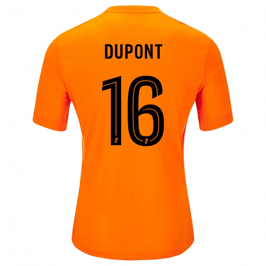 נשים Raphaël Dupont #16 כתום שחור חולצת שוער 2025/26 חולצה קצרה