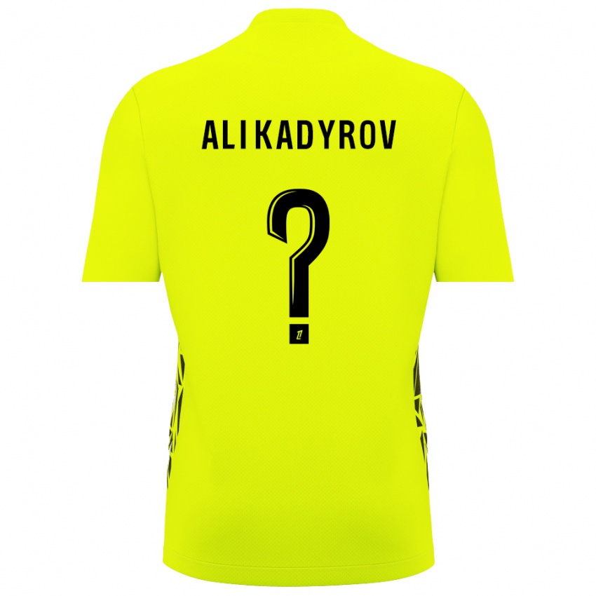 נשים Tourpal Ali Kadyrov #0 ירוק פלורסנט חולצת שוער 2025/26 חולצה קצרה