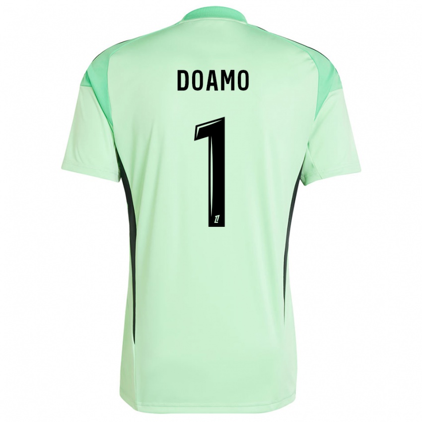 נשים Isaac Doamo #1 ירוק בהיר שחור חולצת שוער 2025/26 חולצה קצרה