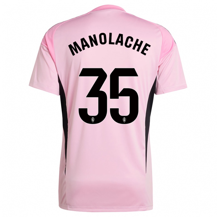 נשים מרקוס מריאן מנולאקה #35 ורוד בהיר שחור חולצת שוער 2025/26 חולצה קצרה