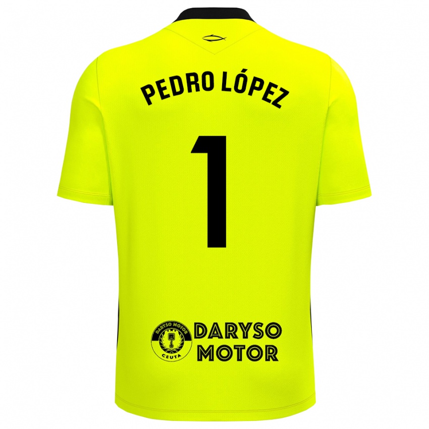 נשים Pedro López #1 ירוק צהוב שחור חולצת שוער 2025/26 חולצה קצרה