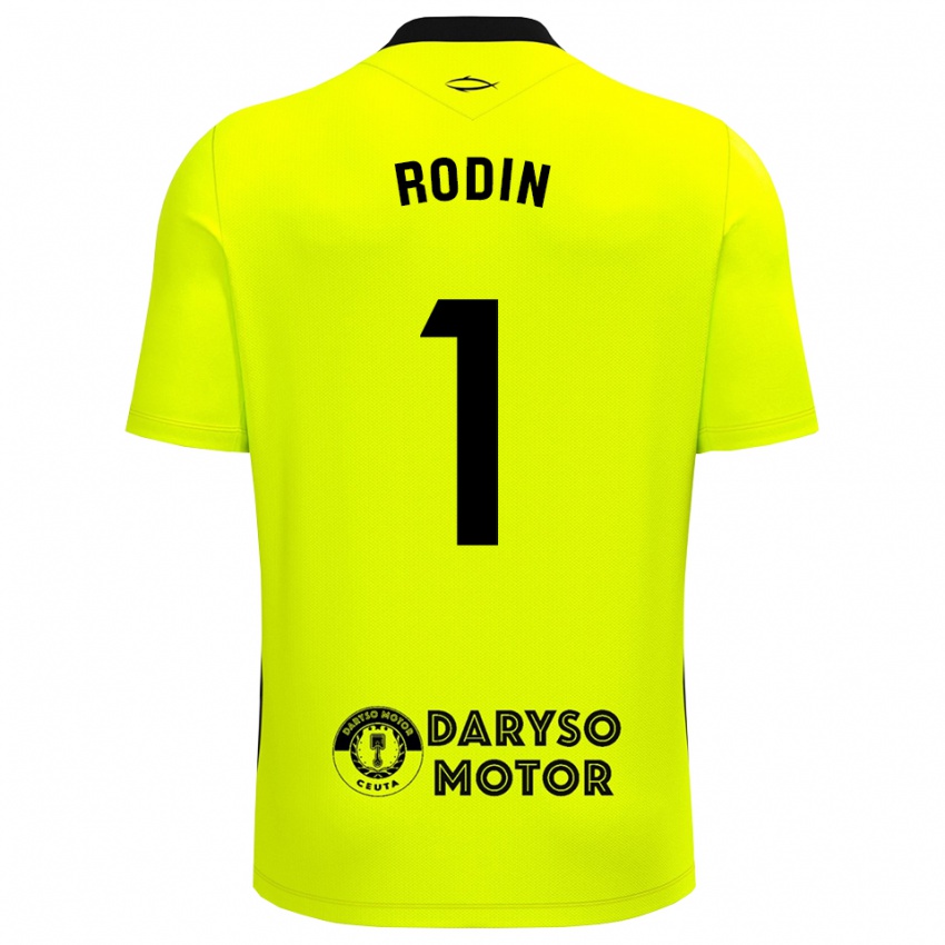 נשים Antonio Rodin #1 ירוק צהוב שחור חולצת שוער 2025/26 חולצה קצרה