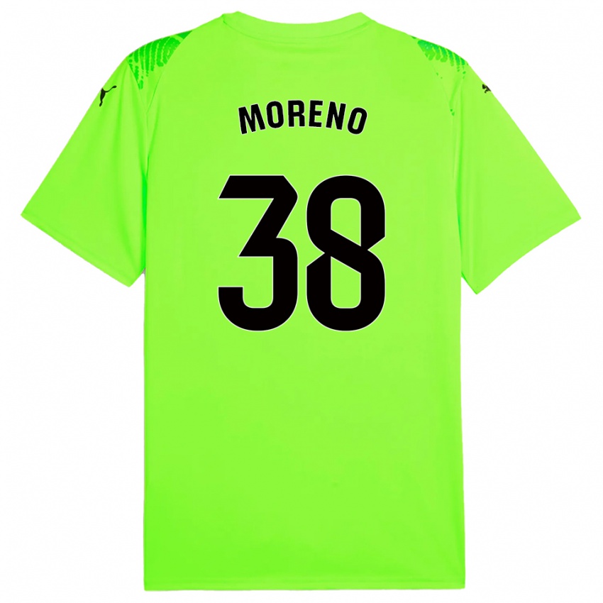 נשים ג'רארד מורנו #38 ירוק דשא חולצת שוער 2025/26 חולצה קצרה