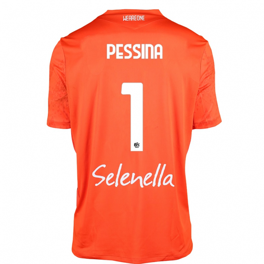 נשים מאסימו פסינה #1 כתום שחור לבן חולצת שוער 2025/26 חולצה קצרה