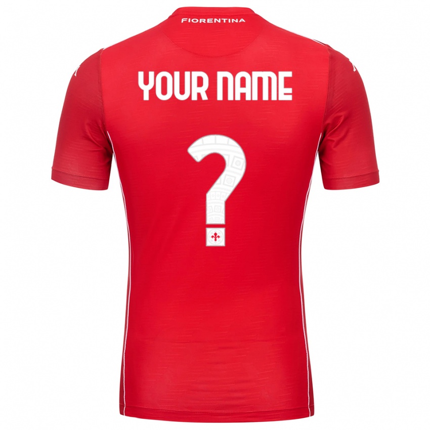 נשים פיורנטינה לבן אדום חולצת שוער 2025/26 חולצה קצרה