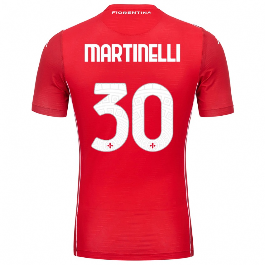 נשים טומאסו מרטינלי #30 לבן אדום חולצת שוער 2025/26 חולצה קצרה