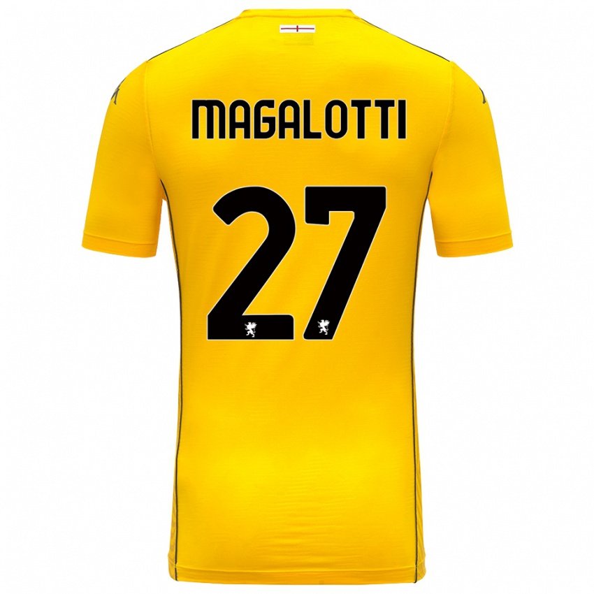 נשים גבריאל מגלוטי #27 צהוב כהה שחור חולצת שוער 2025/26 חולצה קצרה