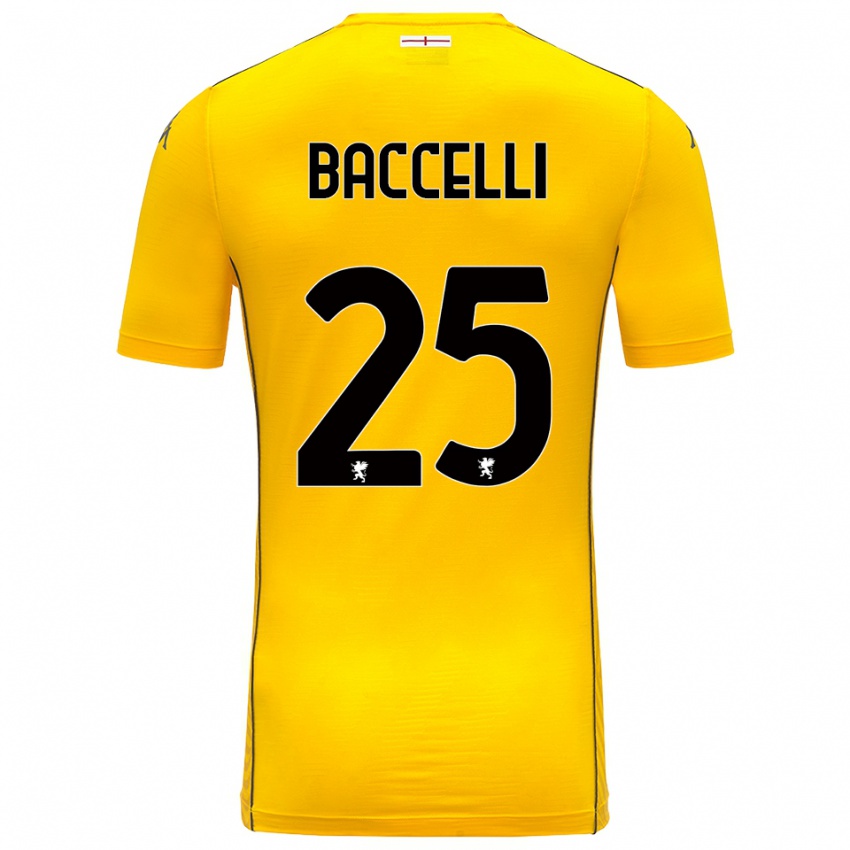 נשים פייטרו בצ׳לי #25 צהוב כהה שחור חולצת שוער 2025/26 חולצה קצרה