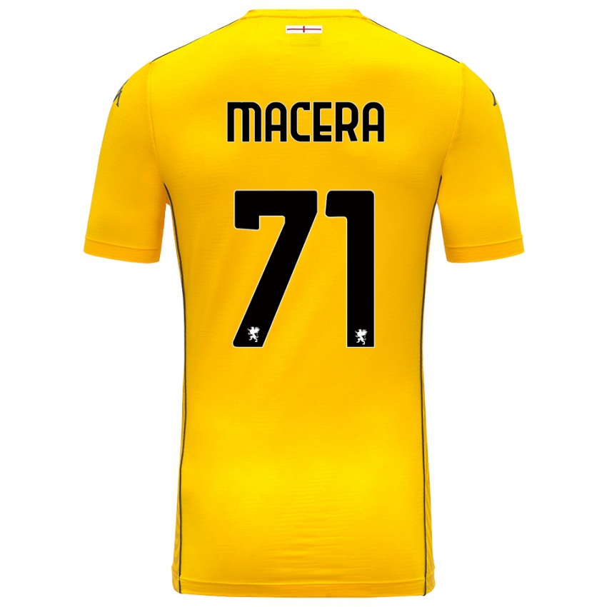 נשים מטילד מאצ'רה #71 צהוב כהה שחור חולצת שוער 2025/26 חולצה קצרה