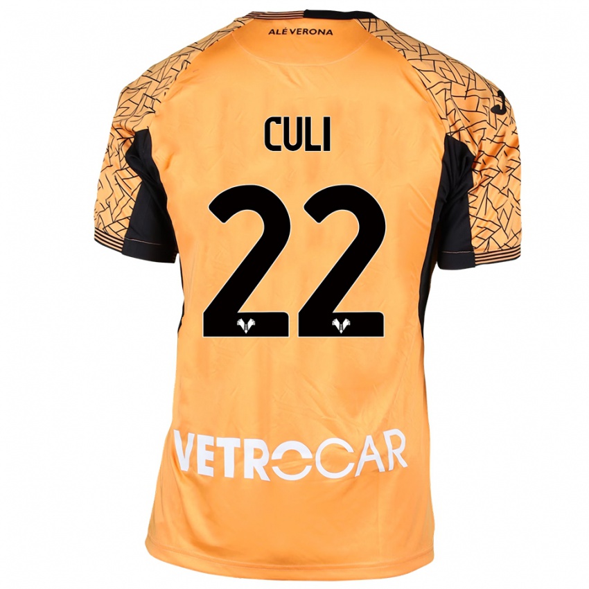 נשים דניאל כולי #22 כתום שחור לבן חולצת שוער 2025/26 חולצה קצרה