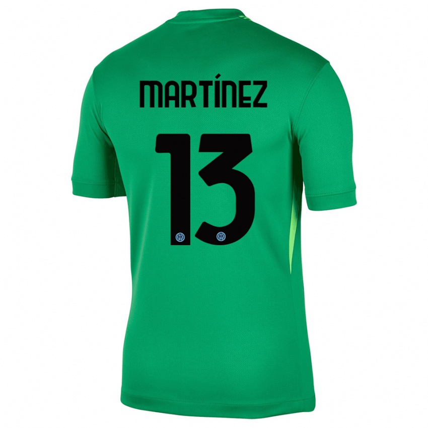 נשים ז'וזפ מרטינס #13 ירוק בהיר שחור חולצת שוער 2025/26 חולצה קצרה