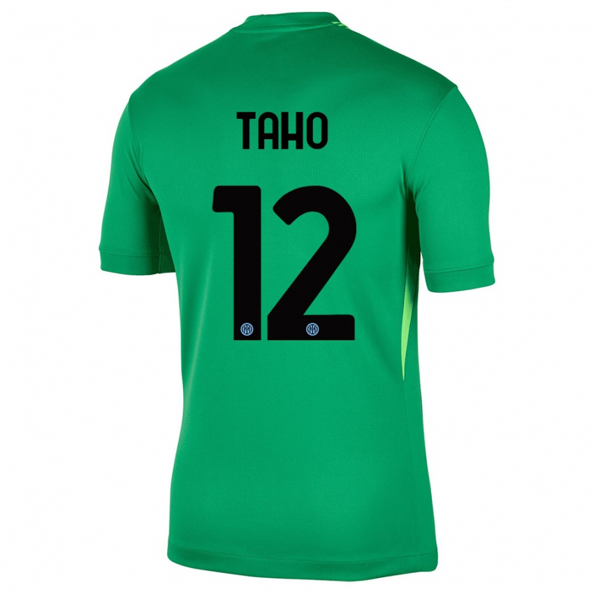 נשים אליין טאהו #12 ירוק בהיר שחור חולצת שוער 2025/26 חולצה קצרה