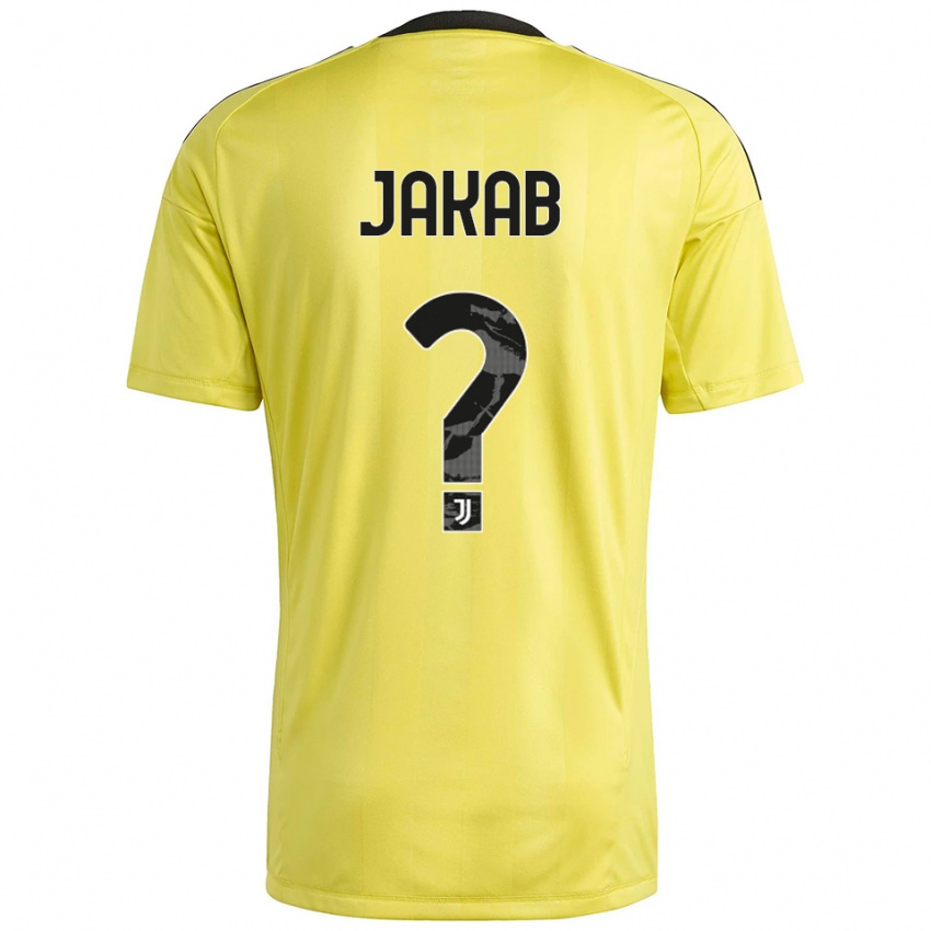 נשים מתיאש גשפאר ג׳קאב #0 לבן צהוב חולצת שוער 2025/26 חולצה קצרה