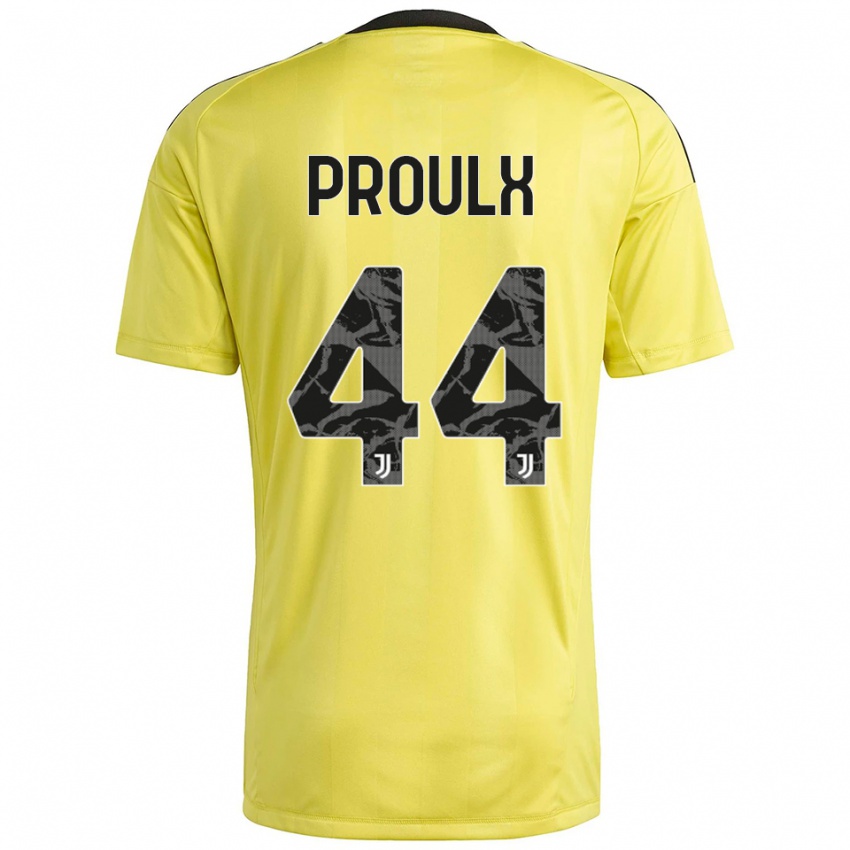 נשים ליסיאן פרולקס #44 לבן צהוב חולצת שוער 2025/26 חולצה קצרה