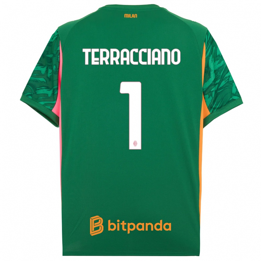 נשים פייטרו טרצ'אנו #1 ורוד כתום ירוק חולצת שוער 2025/26 חולצה קצרה