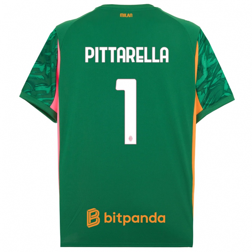 נשים Matteo Pittarella #1 ורוד כתום ירוק חולצת שוער 2025/26 חולצה קצרה