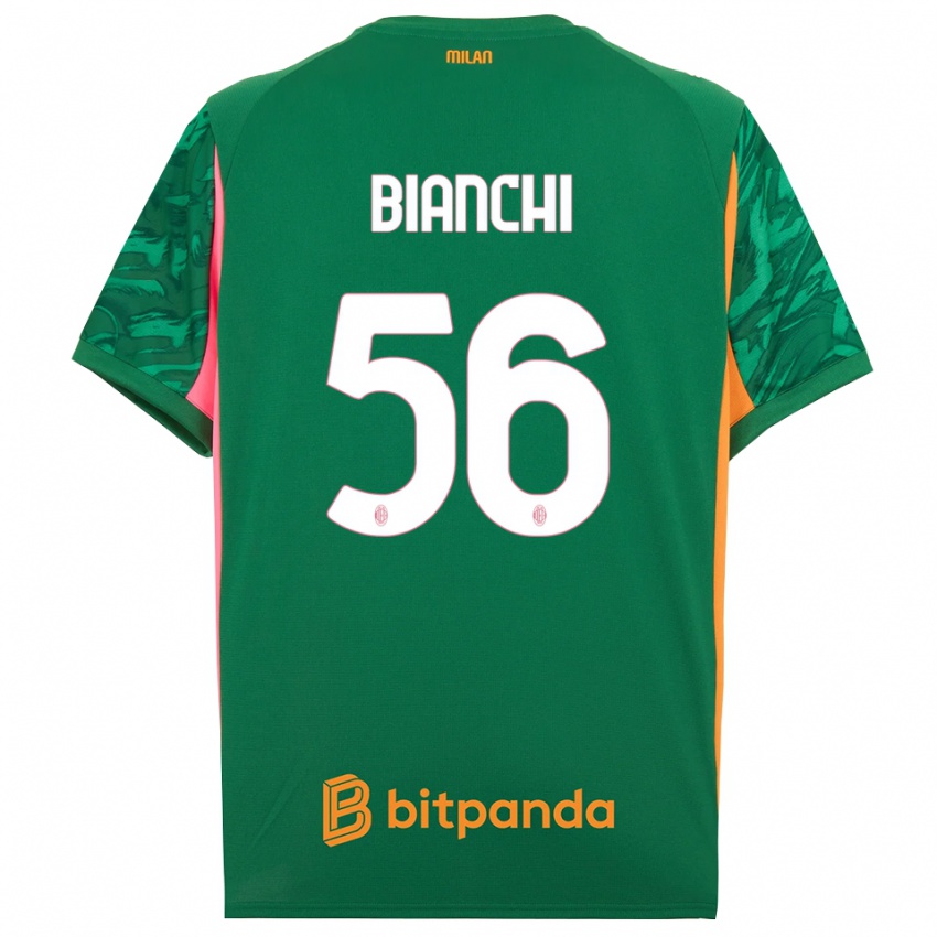 נשים אלסנדרו ביאנקי #56 ורוד כתום ירוק חולצת שוער 2025/26 חולצה קצרה