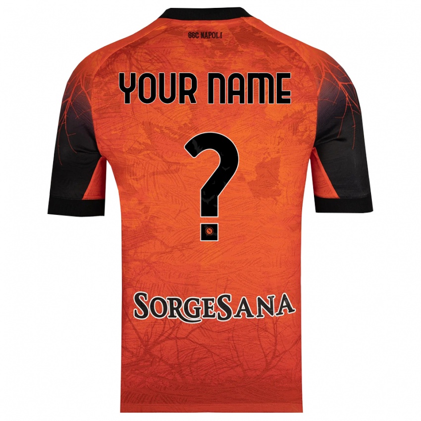 נשים נאפולי שחור אדום כתום חולצת שוער 2025/26 חולצה קצרה